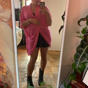 Bright Pink Duster/Cardigan (long)